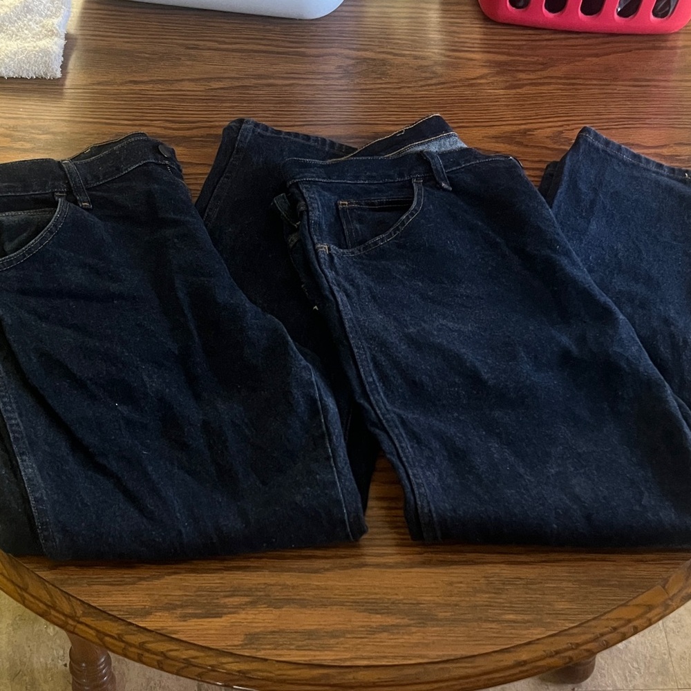 38/29 NWOT Men's Dark wash work Jeans